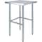 Amgood 24 in. x 24 in. Open Base Stainless Steel Metal Table WT-2424-RCB-Z - alternate 1